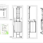 Technische Zeichnung des HomTechnische Zeichnung des Homeliftes Piconormeliftes Piconorm